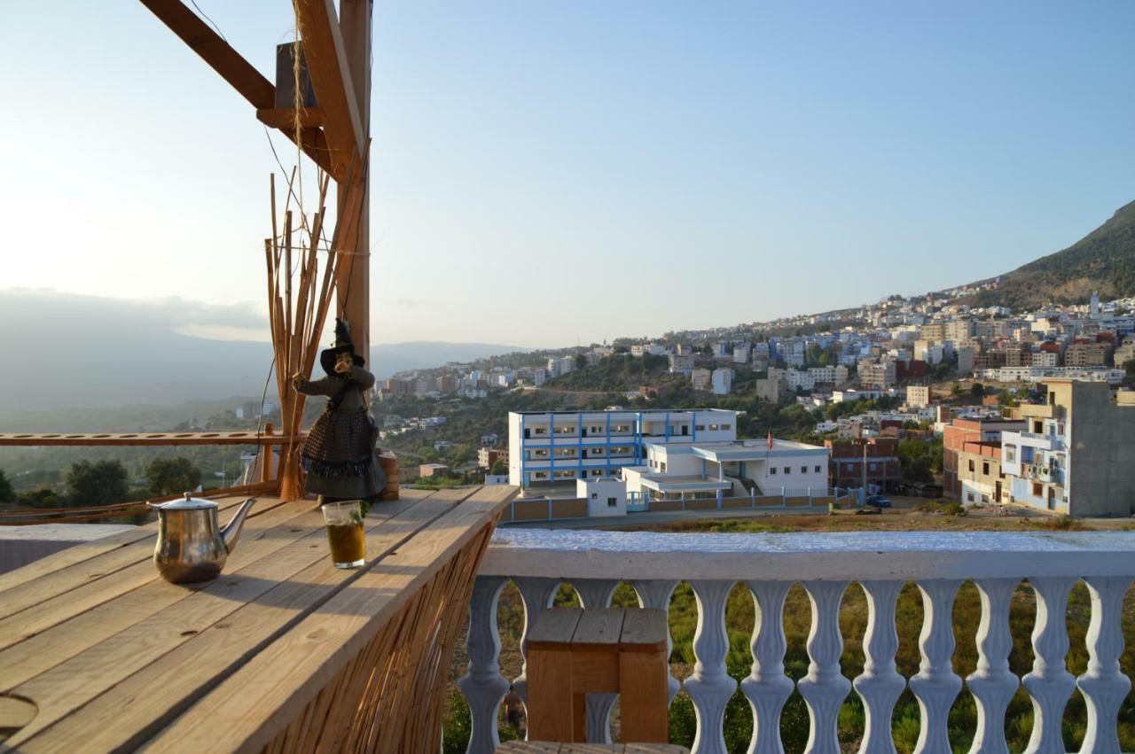 Alibaba Apartment Hostel Bamboo Rooftop Room شفشاون المظهر الخارجي الصورة